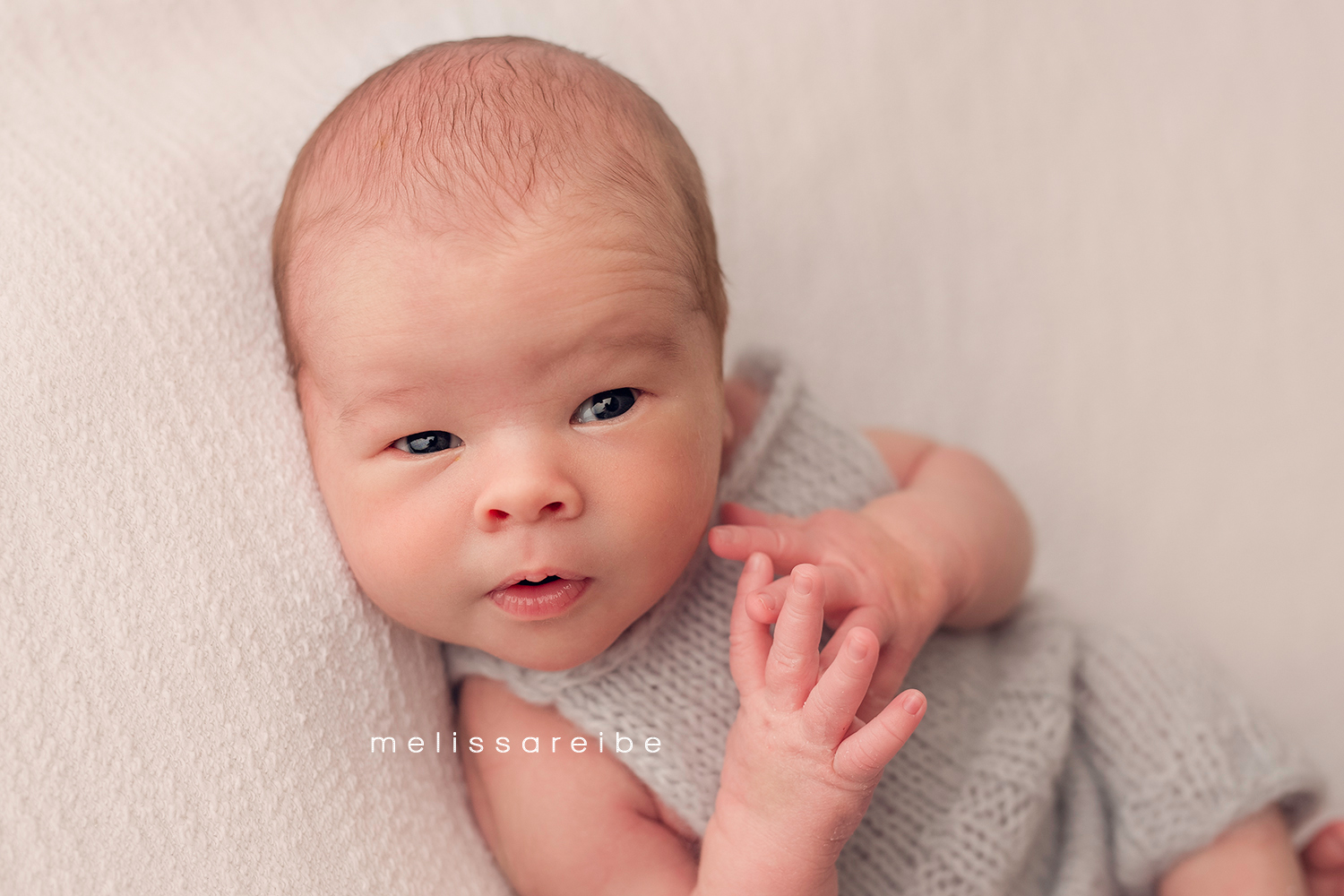 0214_Conway AR Newborn Pictures_Central Arkansas Newborn Photographer_Open Eyed Newborn